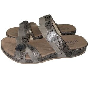 Romika Women's Sandal 11022 2047 Size 36 US Size 5-5.5 Comfort Metallic